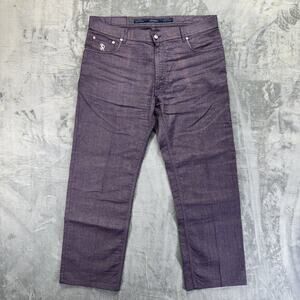 New Stefano Ricci Straight Jeans Men's Size 40 Lavender Purple Denim